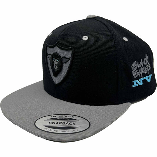Black Sheep Snapback - Black Silver