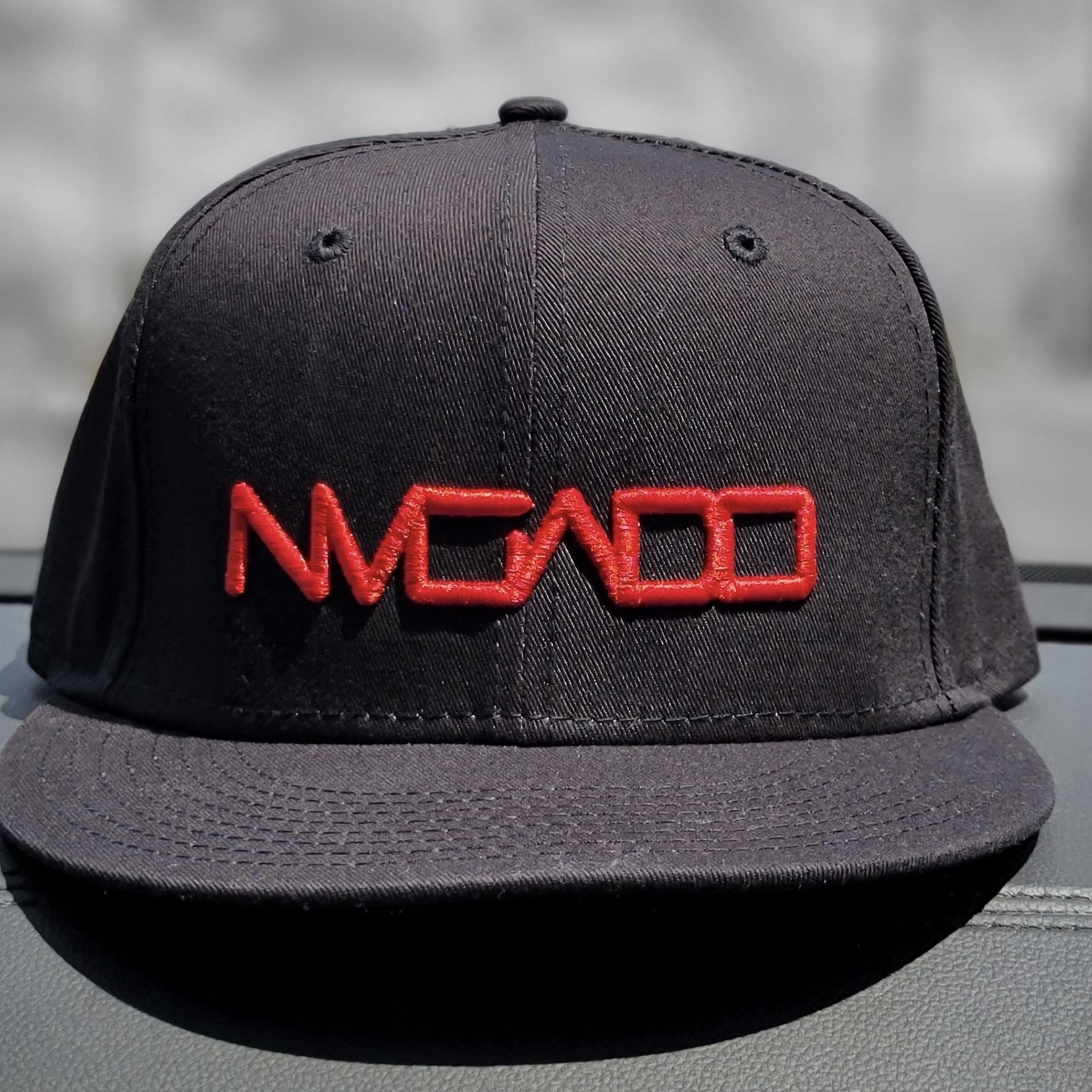 NVGADO 3D Snapback Red on Black 