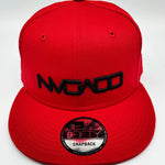 Load image into Gallery viewer, NVGADO 3D Puff Snapback Black on Red 
